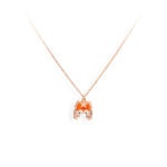 Collana Versari Granchio Rosato Smalto Arancio