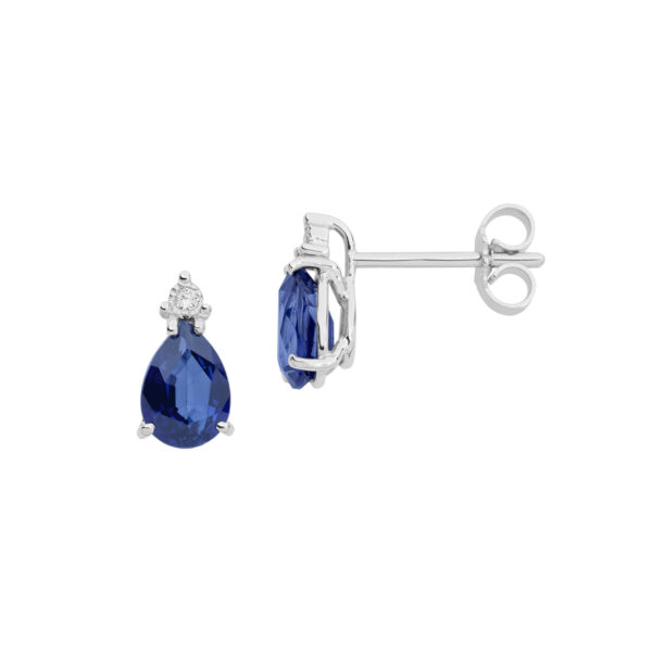 Orecchini Comete Oro Diamanti Zaffiri ORB983
