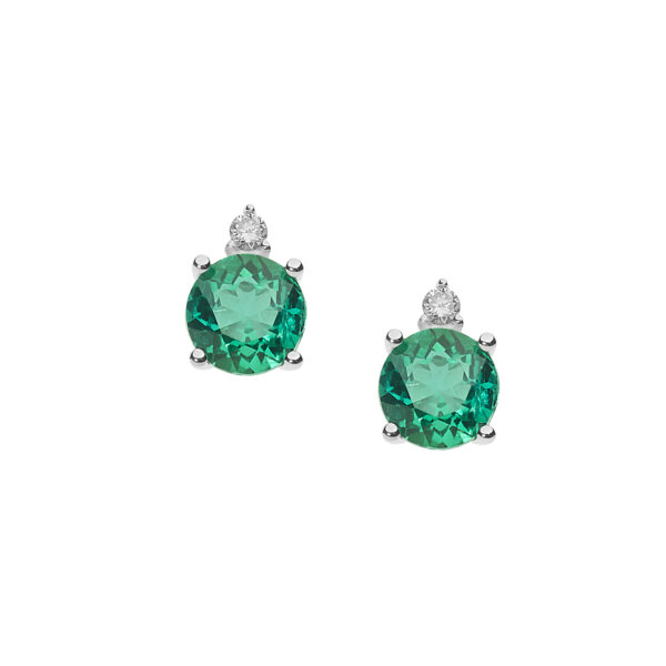 Orecchini Comete Oro Diamanti Smeraldi ORB881