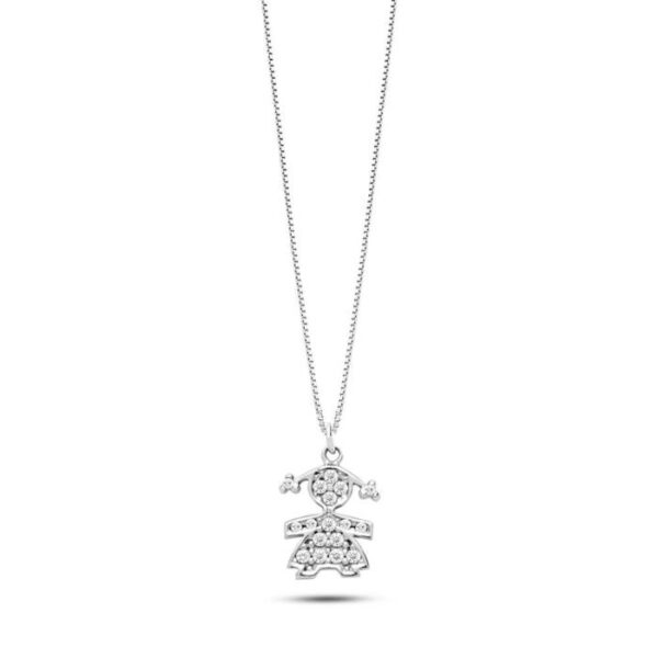 Collana Bimba Oro Zirconi Ambrosia AGZ313