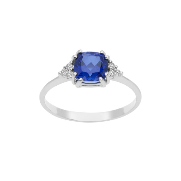 Anello Comete Oro Diamanti Zaffiro ANB2488