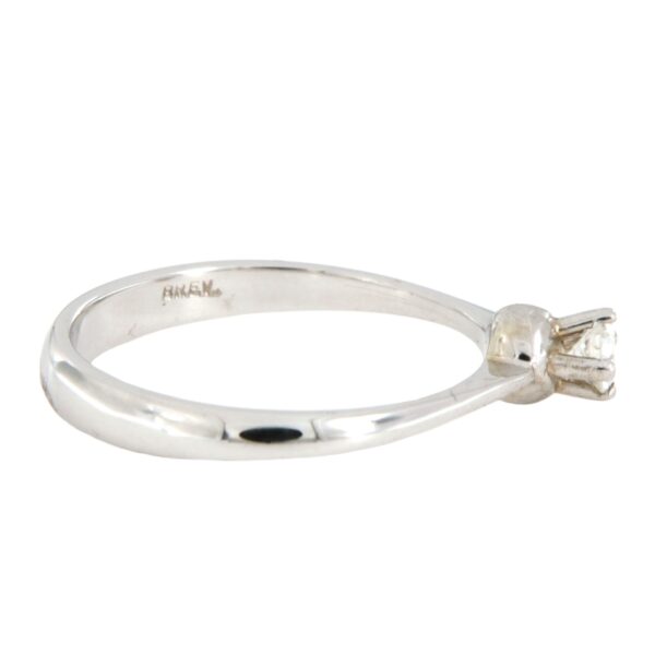 Anello Solitario Oro Bianco Diamante Crivelli - immagine 3