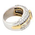 Anello Fascia Oro Bianco Rubino Diamanti Crivelli - immagine 4