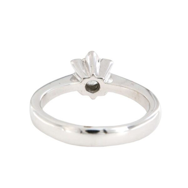 Anello Solitario Oro Bianco Diamanti Crivelli - immagine 4