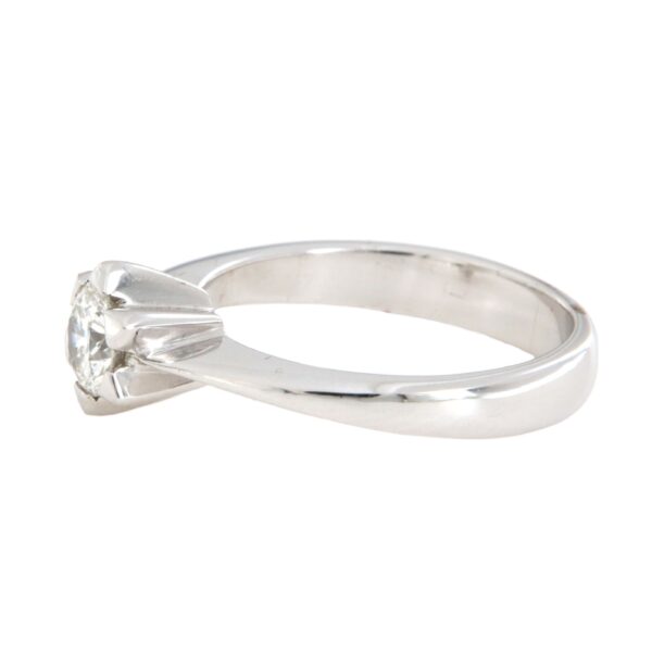 Anello Solitario Oro Bianco Diamanti Crivelli - immagine 5