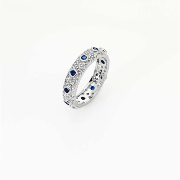 Anello Rosario Argento Amen AROZBBL-28