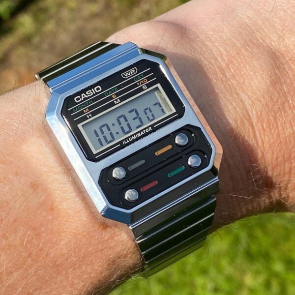 Orologio resina digitale Casio Icon Silver - immagine 3