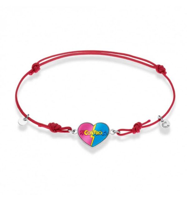 Bracciale Comete Me Contro Te Cuore Logo BRA228