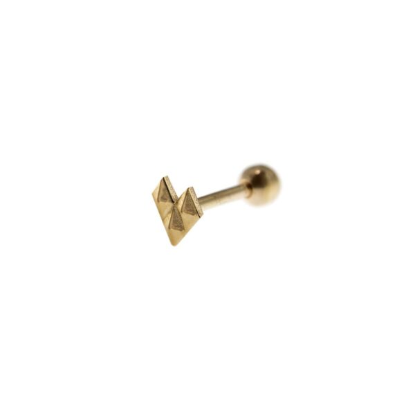 Piercing Rue des Mille Cuore Borchie Dorato