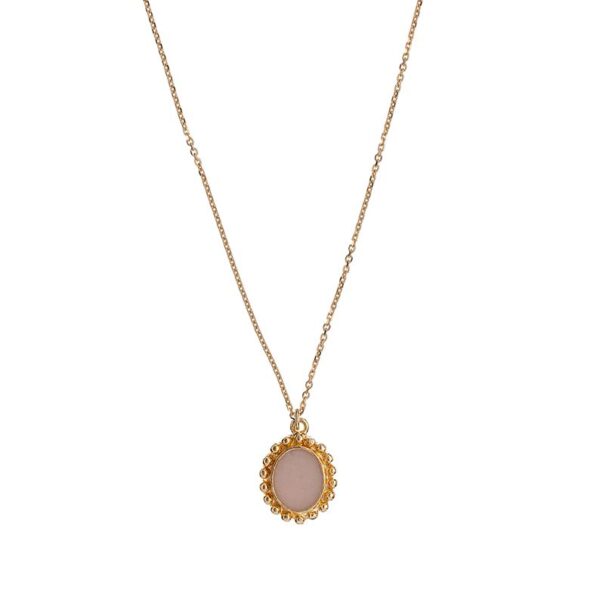 Collana Alisia Donna Dorata Smalto Madreperla