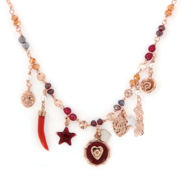 Collana Sacramore Pietre Naturali Corno Stella