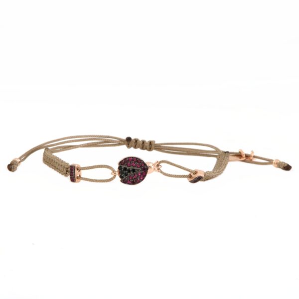 Bracciale Kurshuni Tessuto Beige Coccinella