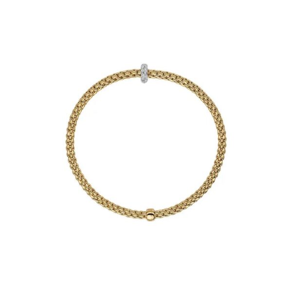 Bracciale Oro Giallo Diamanti Fope Flex'it Prima 7