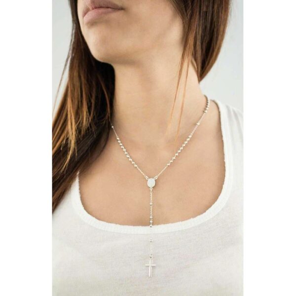 Collana Amen Rosario Girocollo Argento CROB3 - immagine 3