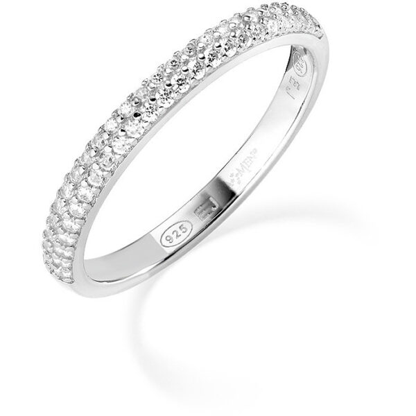 Anello Donna Zirconi Bianchi Amen RPABB-14
