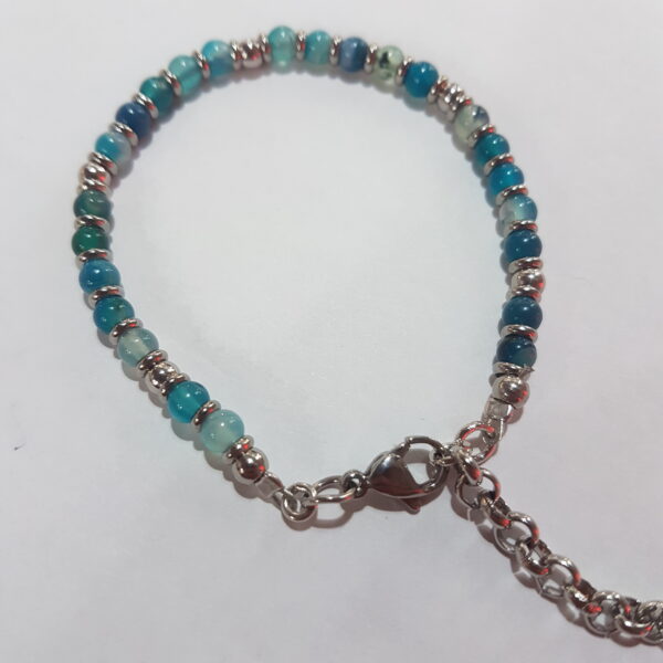 Bracciale Acciaio Pietre Naturali K11 Kokonoe