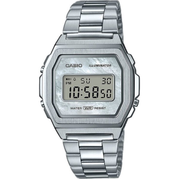 Orologio acciaio digitale Casio A1000D-7EF Vintage