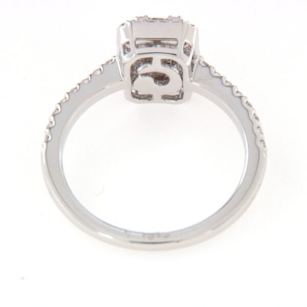 Anello diamanti baguette e brillante Crivelli - immagine 3