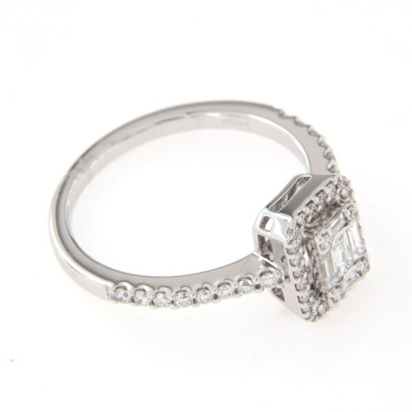 Anello diamanti baguette e brillante Crivelli - immagine 5