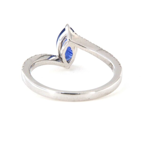 Anello Oro Zaffiro Blu Diamanti Crivelli - immagine 6
