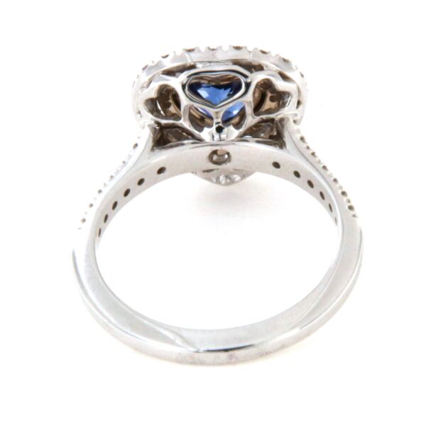 Anello Oro Diamanti Zaffiro Blu Crivelli - immagine 6
