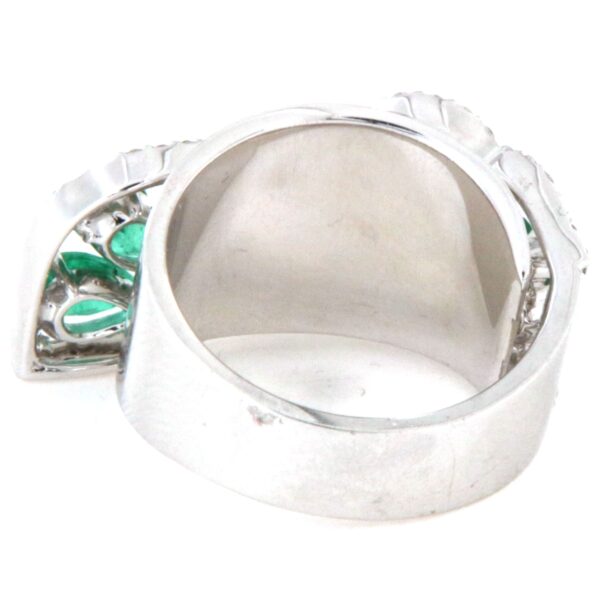 Anello Oro Diamanti Smeraldi Crivelli - immagine 6