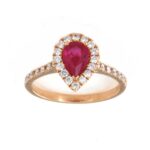 Anello Oro Diamanti Rubini Crivelli