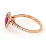 Anello Oro Diamanti Rubini Crivelli - immagine 5