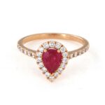 Anello Oro Diamanti Rubini Crivelli - immagine 3