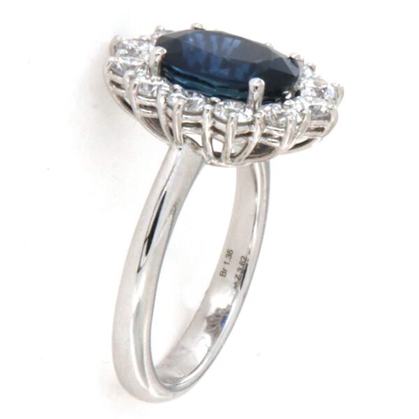 Anello Oro Diamanti Zaffiri Crivelli - immagine 4