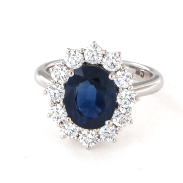 Anello Oro Diamanti Zaffiri Crivelli - immagine 3