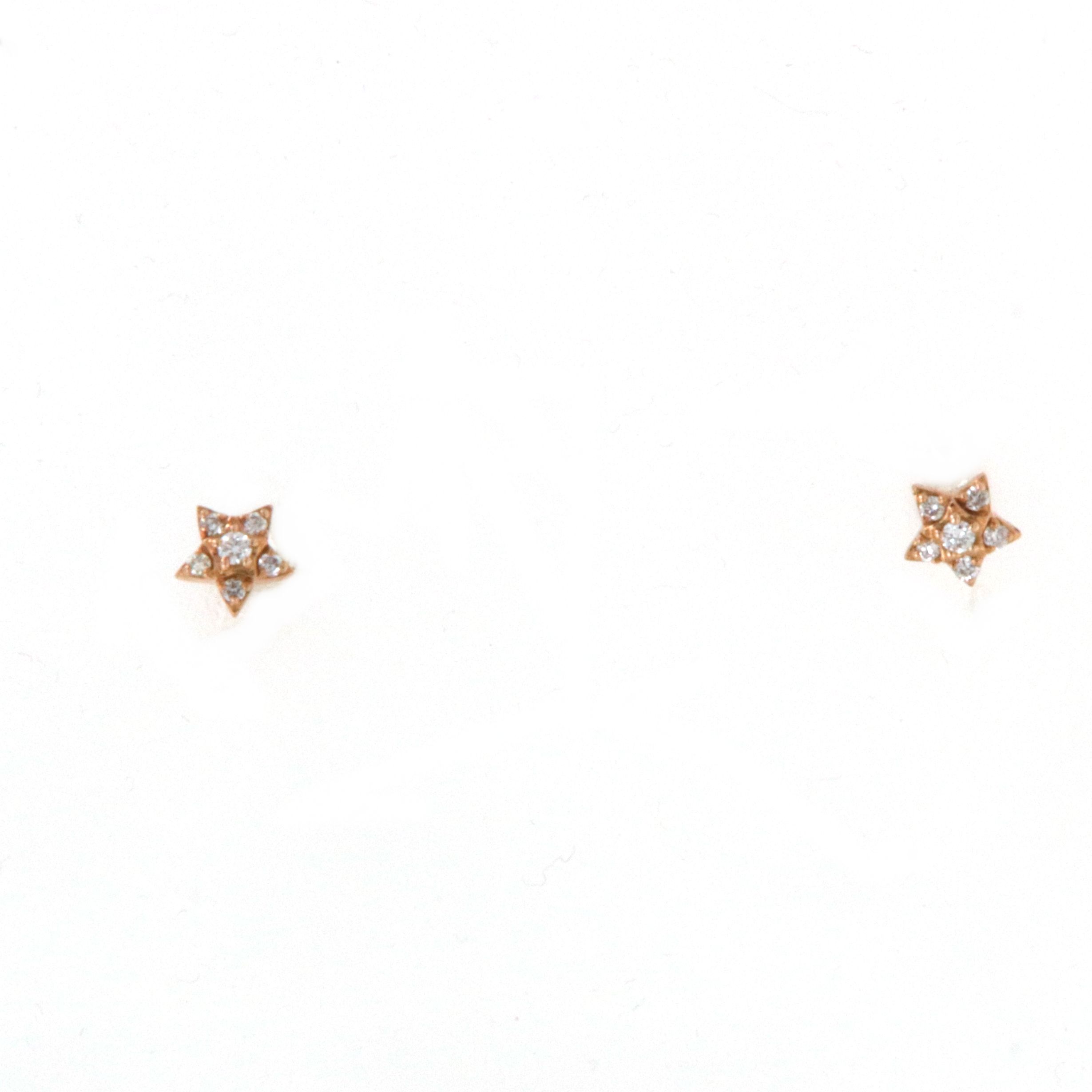 Orecchini Oro Rosa Diamanti Crivelli