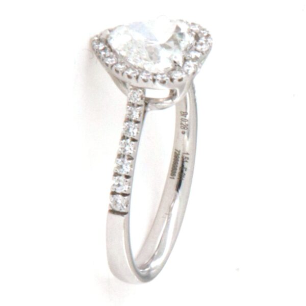 Anello Oro Bianco 18 kt Diamanti Crivelli - immagine 4