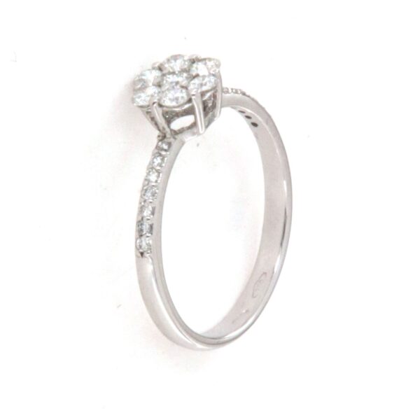 Anello Oro Bianco Diamanti PGgioielli - immagine 4