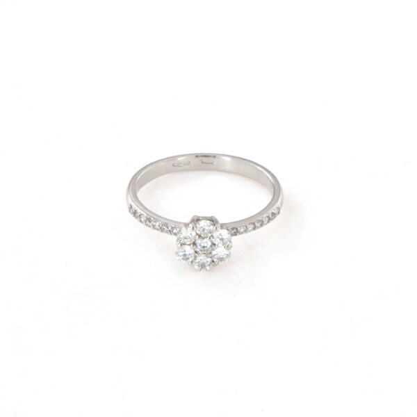 Anello Oro Bianco Diamanti PGgioielli - immagine 3