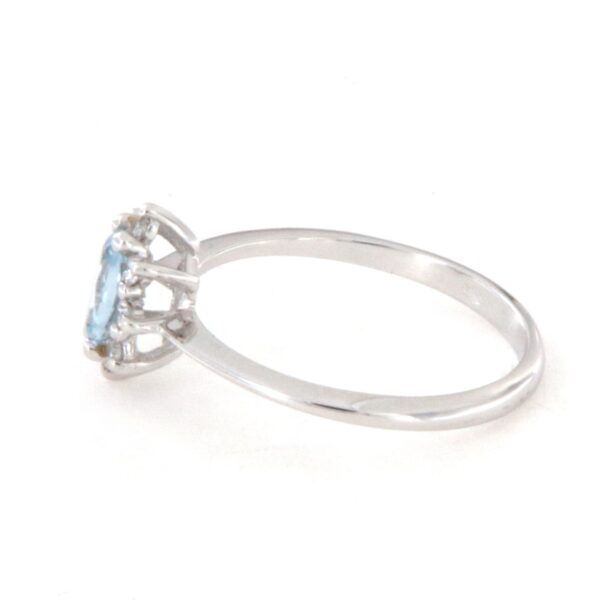 Anello Oro Acquamarina Diamanti PGgioielli - immagine 5