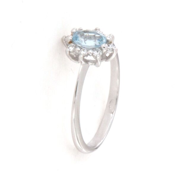Anello Oro Acquamarina Diamanti PGgioielli - immagine 4