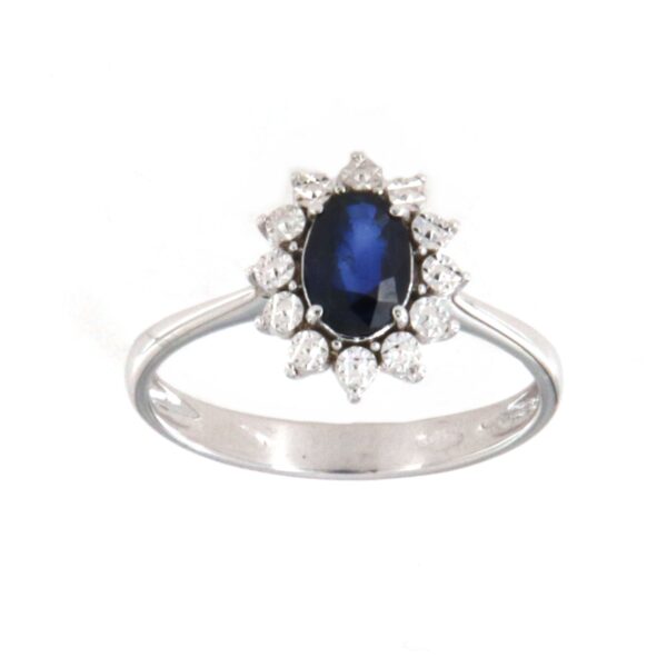 Anello Oro Zaffiro PGgioielli
