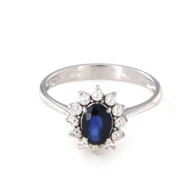 Anello Oro Zaffiro PGgioielli - immagine 3