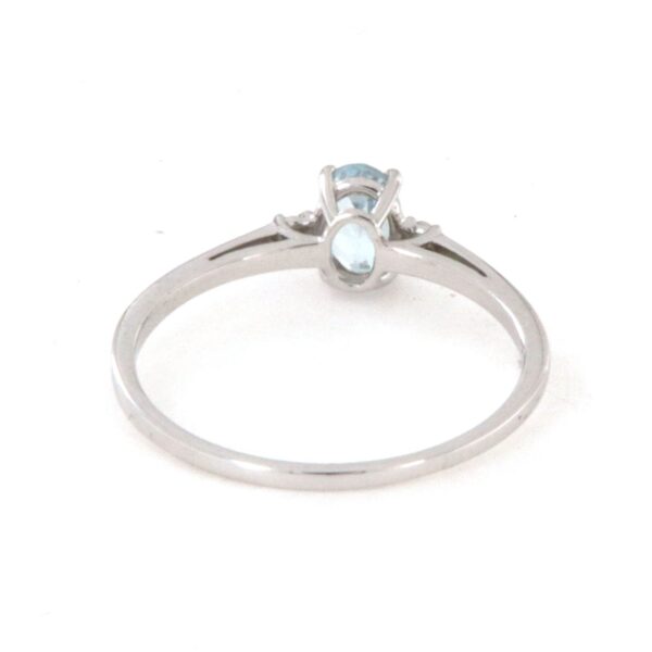 Anello Oro  Acquamarina Diamanti - immagine 6