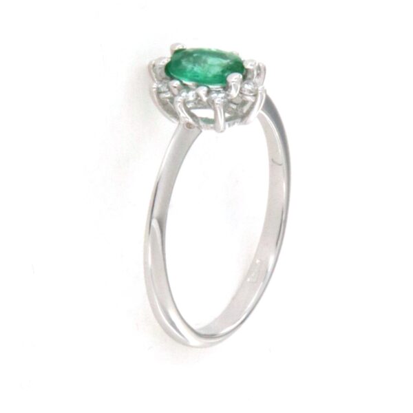 Anello Oro Smeraldo Diamanti PGgioielli - immagine 4
