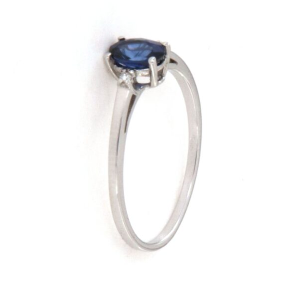 Anello Oro Zaffiro Diamanti PGgioielli - immagine 4