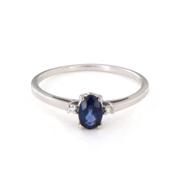 Anello Oro Zaffiro Diamanti PGgioielli - immagine 3