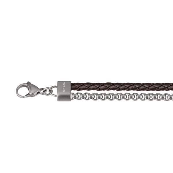 Bracciale B Mix SS Pelle Marrone Breil - immagine 3