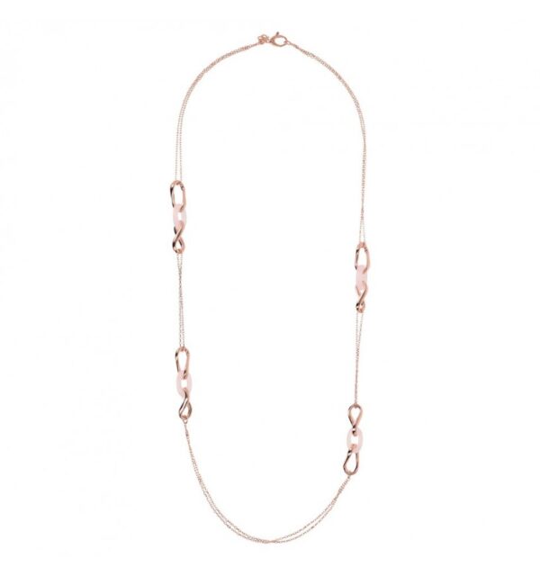Collana Chain Link Stone Long Bronzallure