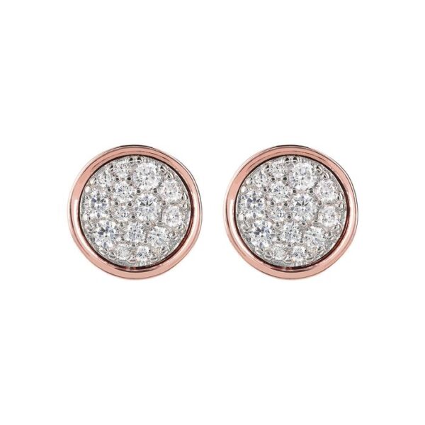 Orecchini Gemstone Round Botton Bronzallure