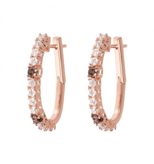 Orecchini Elongated Alternated CZ Bronzallure