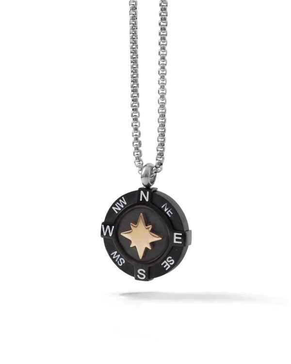 Collana Uomo Accaio Rosa dei Venti Comete UGL716