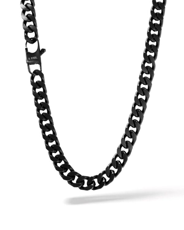 Collana Uomo Acciaio Nero Comete UGL725