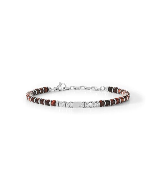 Bracciale Acciaio Occhio di Tigre Comete UBR888